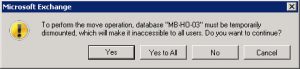 How to Move an Exchange 2010 Database to a Different Folder