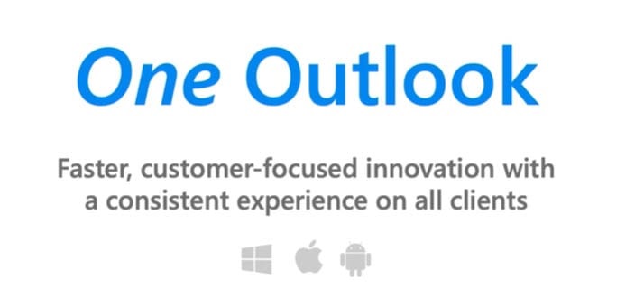 The One Outlook vision from 2020.