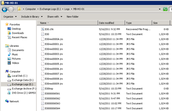 Exchange 2010 FAQ: Why is My Disk Filling Up with Log Files?