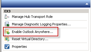 Enable Outlook Anywhere for Exchange Server 2010