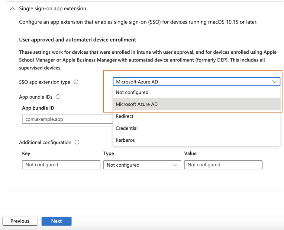 Configuring Enterprise SSO in Apple Devices