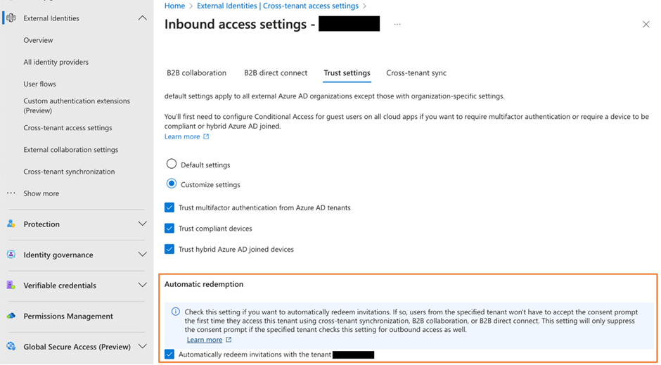 Configuring Entra ID Cross-Tenant Synchronization