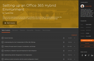 New Pluralsight Course – Designing & Deploying Exchange 2016 (70-345) Hybrid and Migration