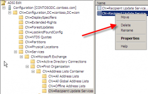 Removing the Recipient Update Service During Exchange 2007 Migration